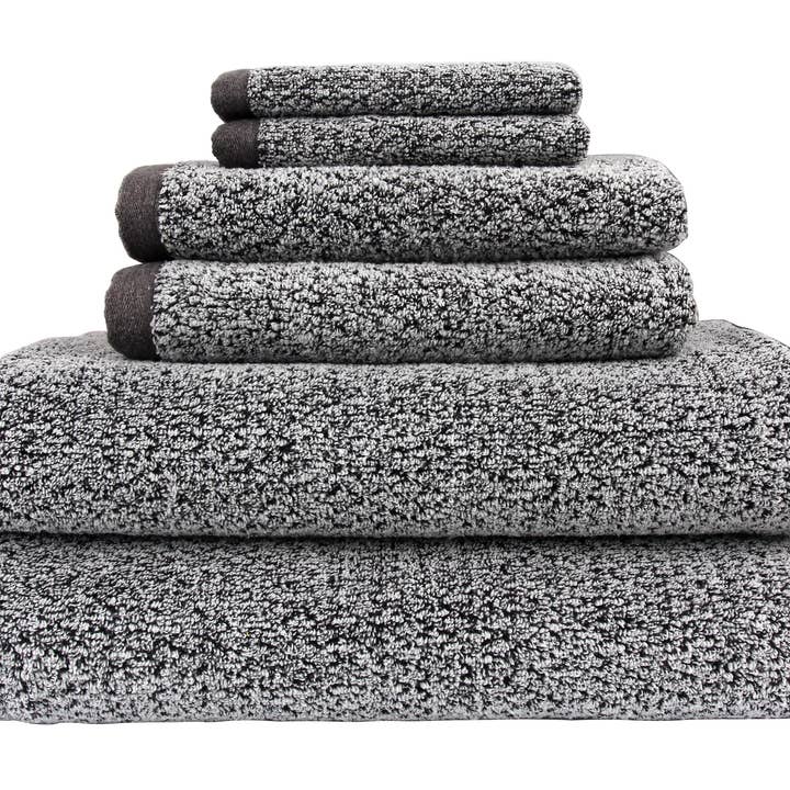 Juego de toallas de baño Diamond Jacquard Towels de 6 piezas, gris para venta al por mayor de Everplush