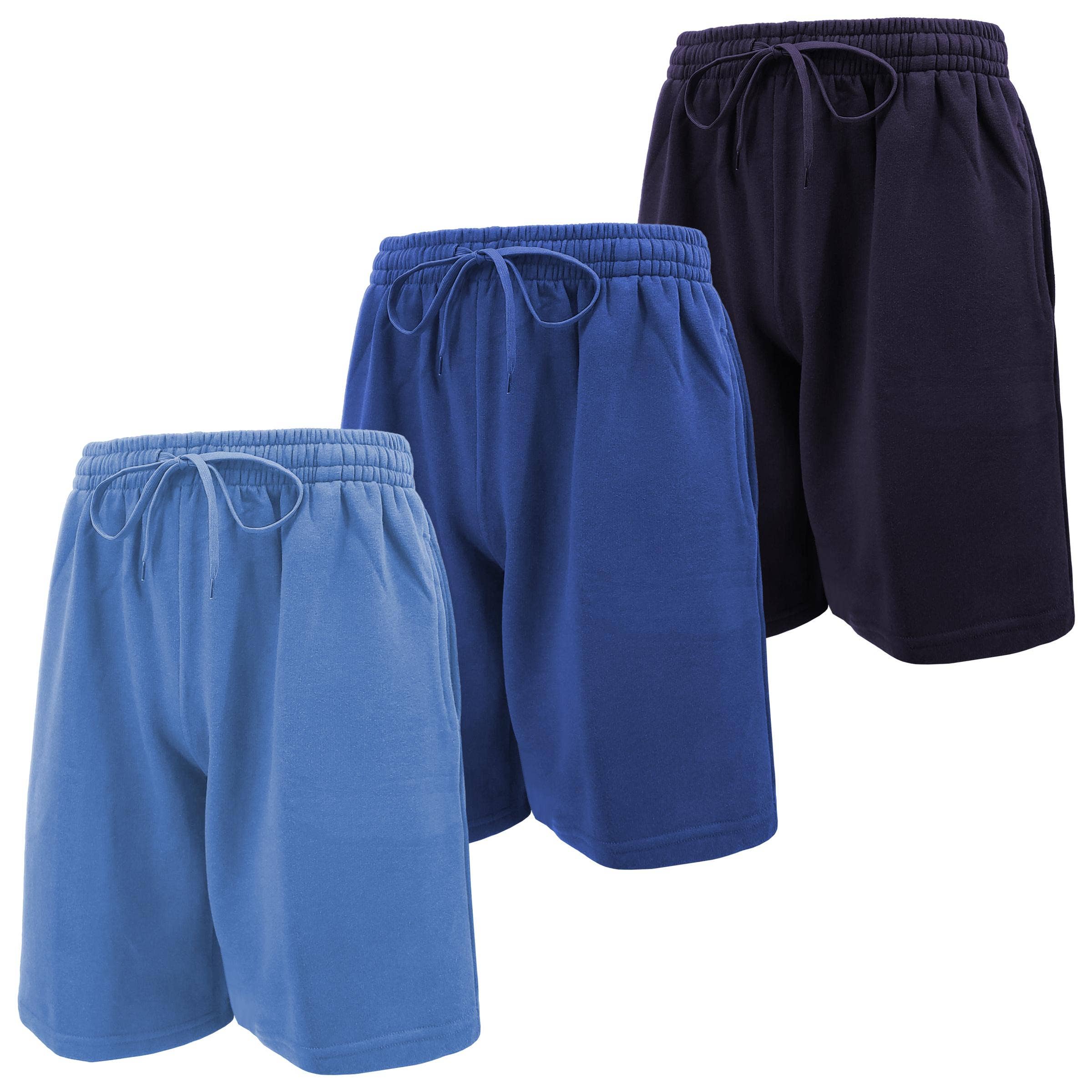 I-Wear Brands - Wholesale Athletic Shorts - Men's - 3 Pack Men's Cotton Fleece Drawstring Shorts8