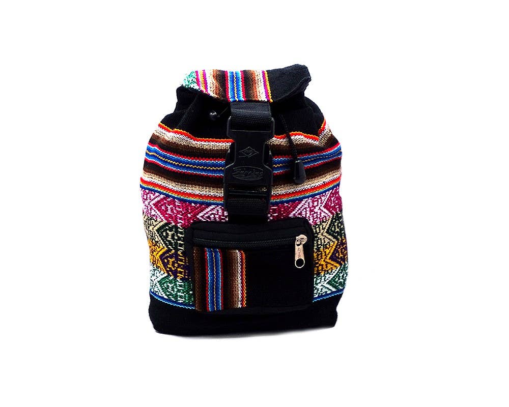Pichincha - Wholesale Backpack - Women's - Mini Tribal Striped Peruvian Backpack7