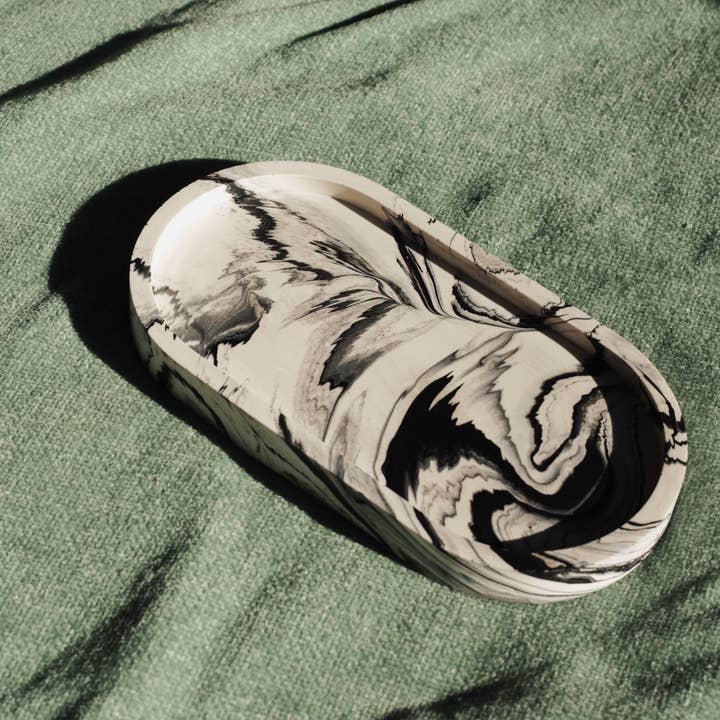 Mini bandeja decorativa marmol per la vendita all'ingrosso da parte di Fionna Studio