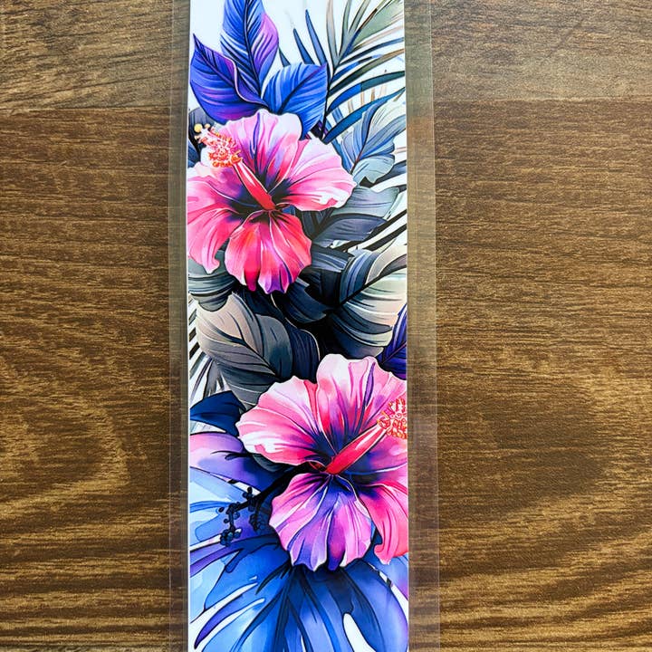 Segnalibro Fatto a Mano - Ibisco Viola per la vendita all'ingrosso da parte di Made With Aloha Magnets,llc