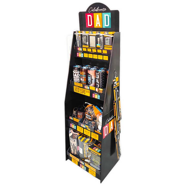 Celebrate Dad Fathers Day Assortment 71PC Floor Display for wholesale by Novelty Brands