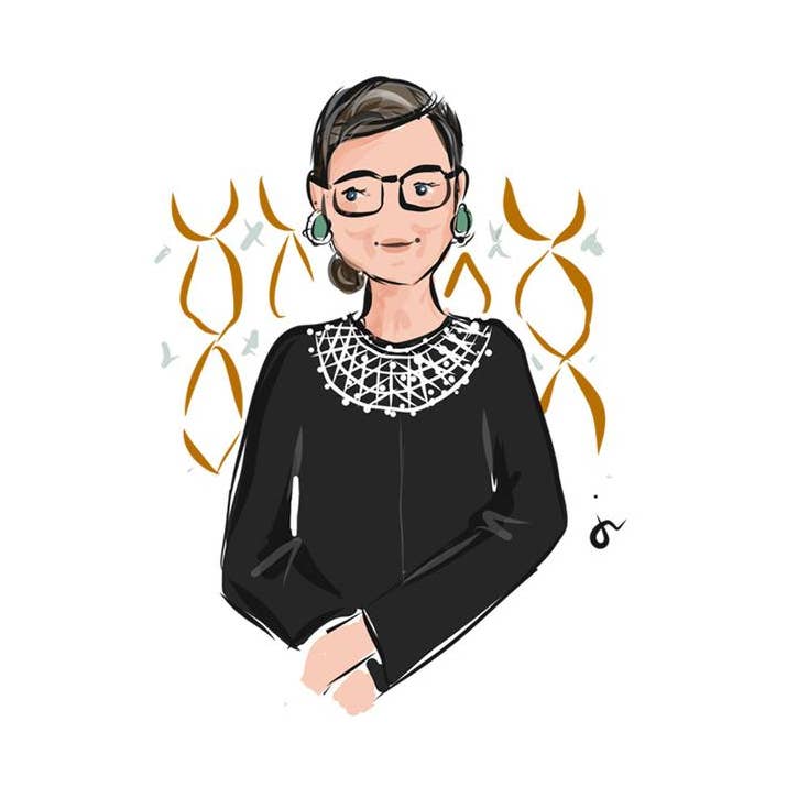 RBG Art Print for wholesale by Jennifer Vallez