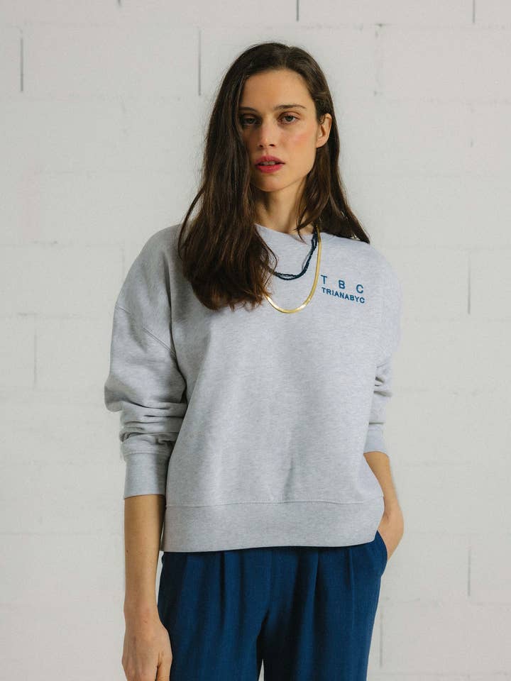 BIARRITZ GRAY SWEATSHIRT TRIANABYC for wholesale by Triana by C