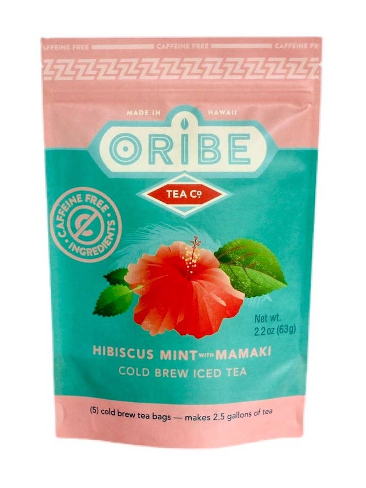 Caffeine Free Hibiscus Mint with Mamaki | Cold Brew Tea for wholesale by Oribe Tea Co.