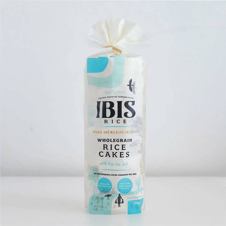 IBIS Wholegrain Rice Cake Sea Salt 130g Organic for wholesale by Brand Organic