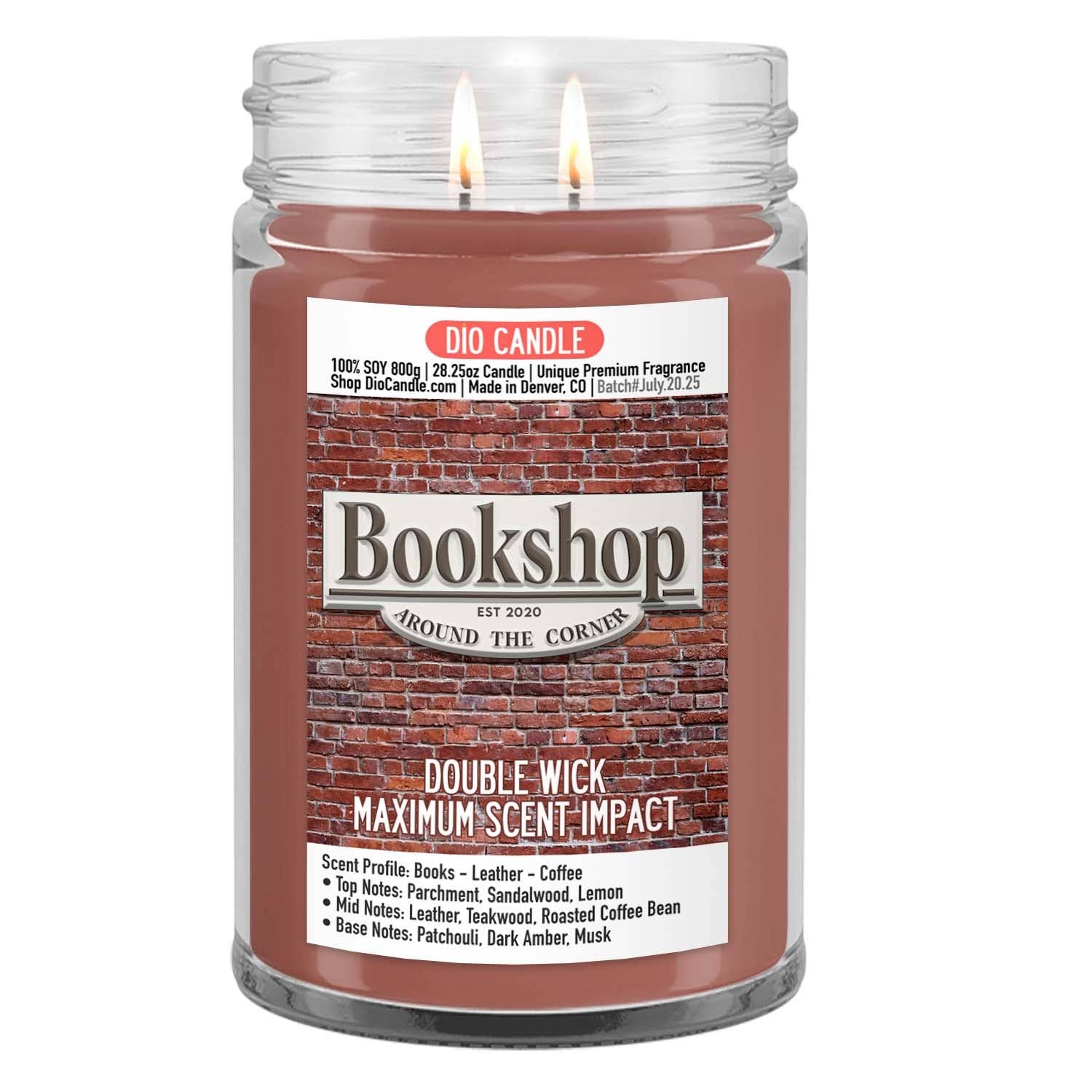 Dio Candle Company - Wholesale Jar/Filled Candle - Bookshop Candle3