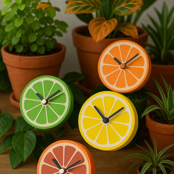 Roomberry - Wholesale Wall Clock - Lemon Clock – Playful Kitchen Clock in Citrus Look for Fresh Fruit Decor8