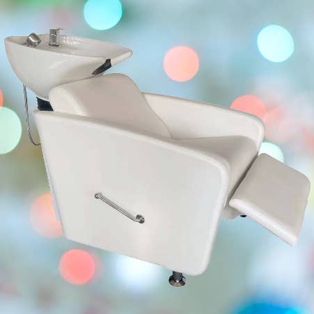 Salon Equipment Pros - Wholesale HVAC supplies - Comfort Plus Salon Backwash Shampoo Unit w/Faucet Kit WHITE7