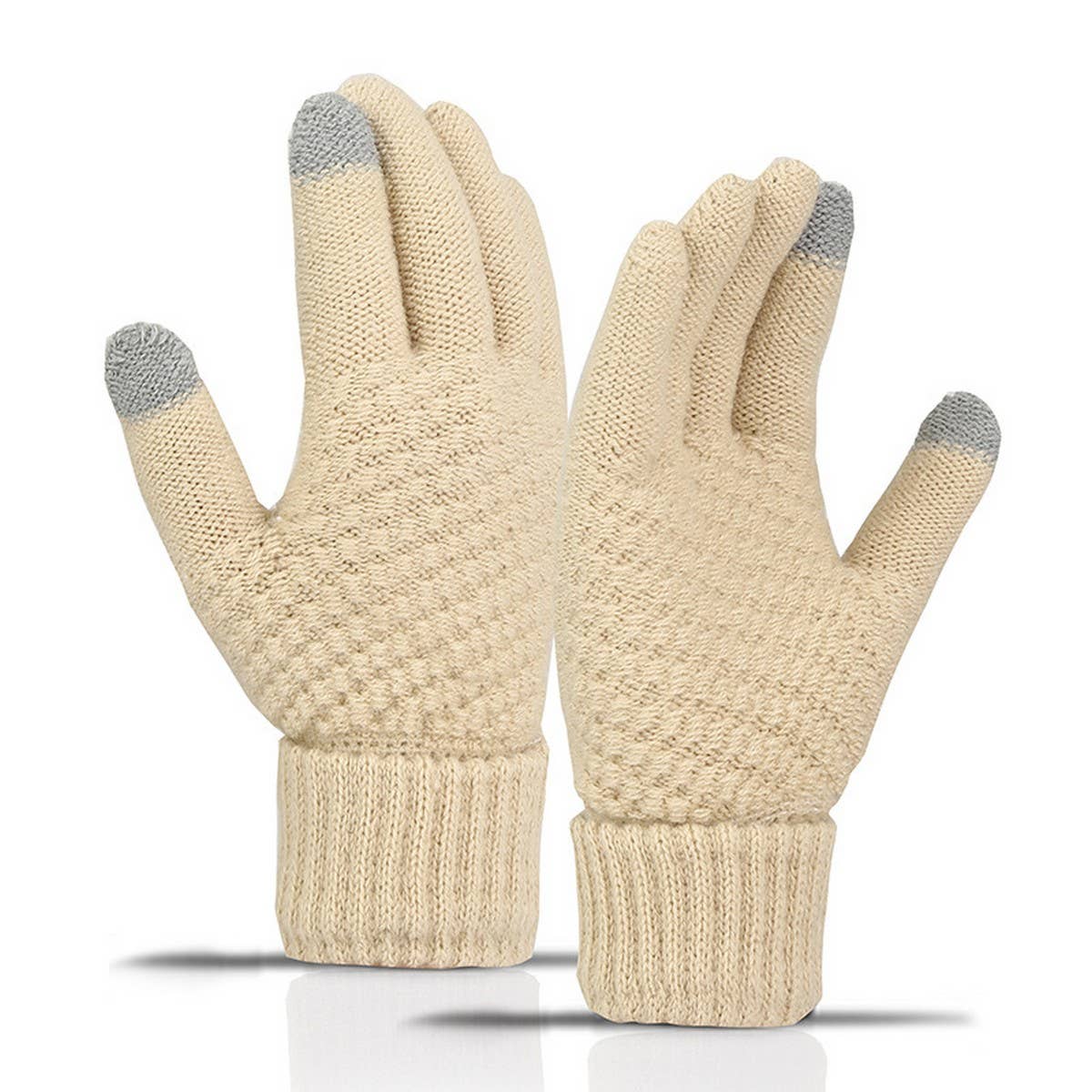NINEXIS - Wholesale Gloves - Women's - CWAG00551_WOMEN WINTER CUTE KNIT TOUCHSCREEN GLOVES5