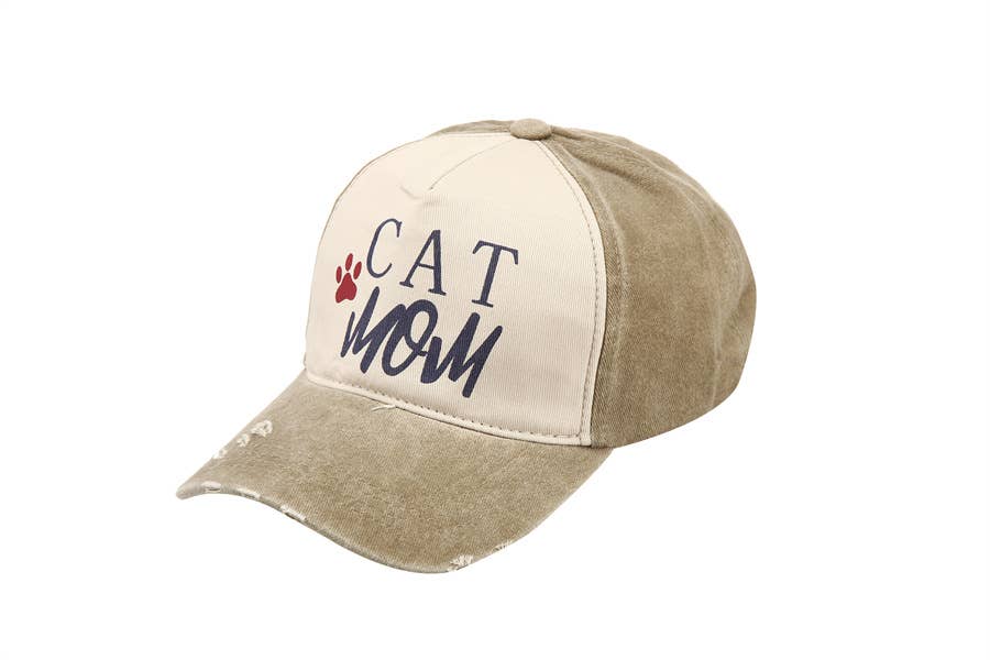 Nima Accessories Inc - Wholesale Baseball Cap - Women's - Women's Cat Mom Printed Baseball Cap1