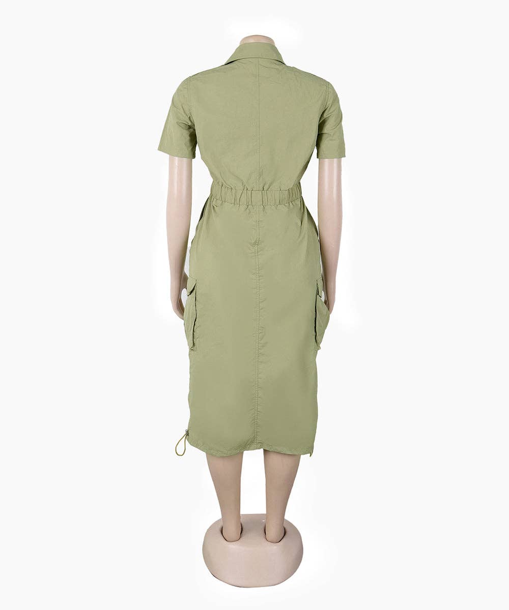 Aria Romance - Wholesale Dress - Women's - Utility Pocket Shirtdress16