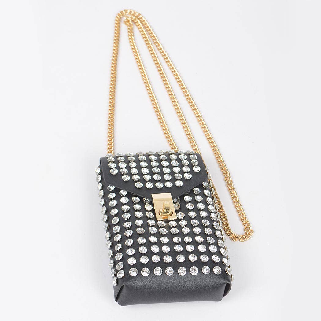 3AM BY H&D ACCESSORIES - Wholesale Crossbody Bag - Women's - Rhinestone Cellphone Crossbody Belt Bag1