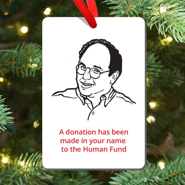 Aimant et ornement Seinfeld George Human Fund pour la vente par Design Corner