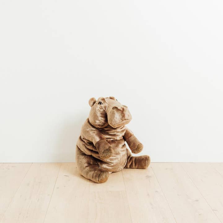 Brown My Edgar Hippo Plush for wholesale on Faire