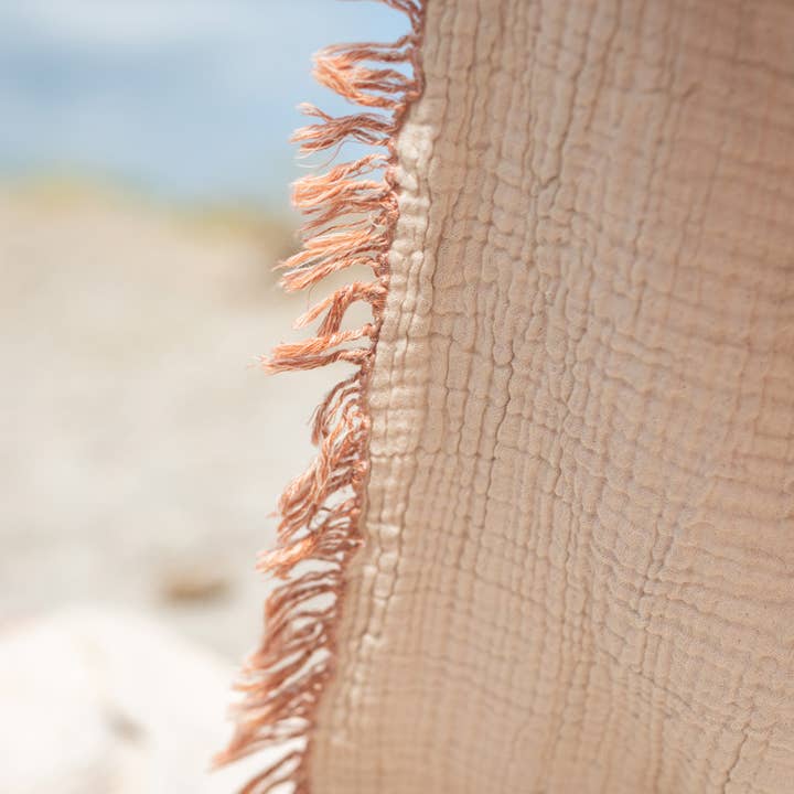 Yolunda - Wholesale Bedding Blanket - Muslin blanket, bedspread organic cotton terracotta5