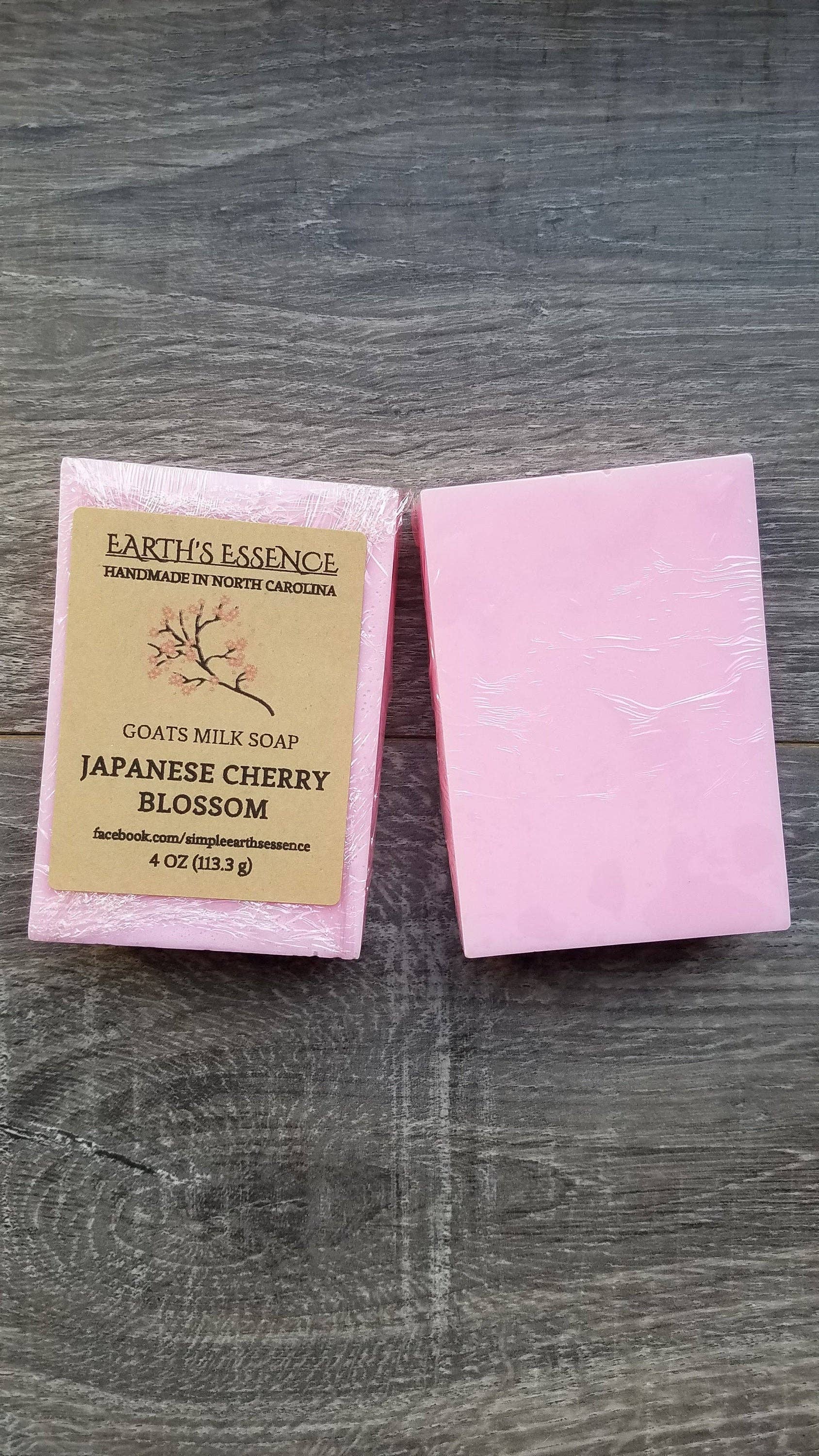 Earth's Essence - Wholesale Bar Soap - Japanese Cherry Blossom 4 oz Goats Milk Soap