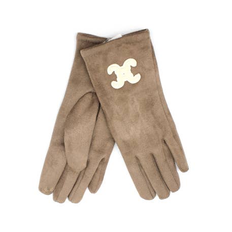 Vimoda - Wholesale Gloves - Women's - GANT Suede gloves with CC LOGO4