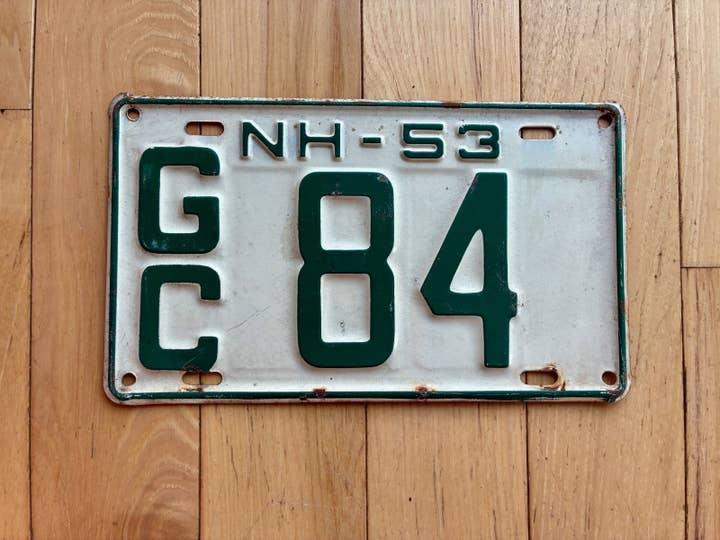1953 New Hampshire kenteken voor wholesale door RusticPlates
