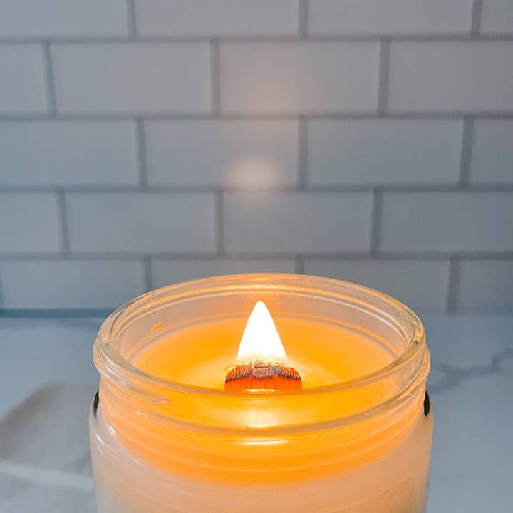 North Woods & Wicks Co - Wholesale Jar/Filled Candle - Apple Cider Donut 12oz Soy Candle1