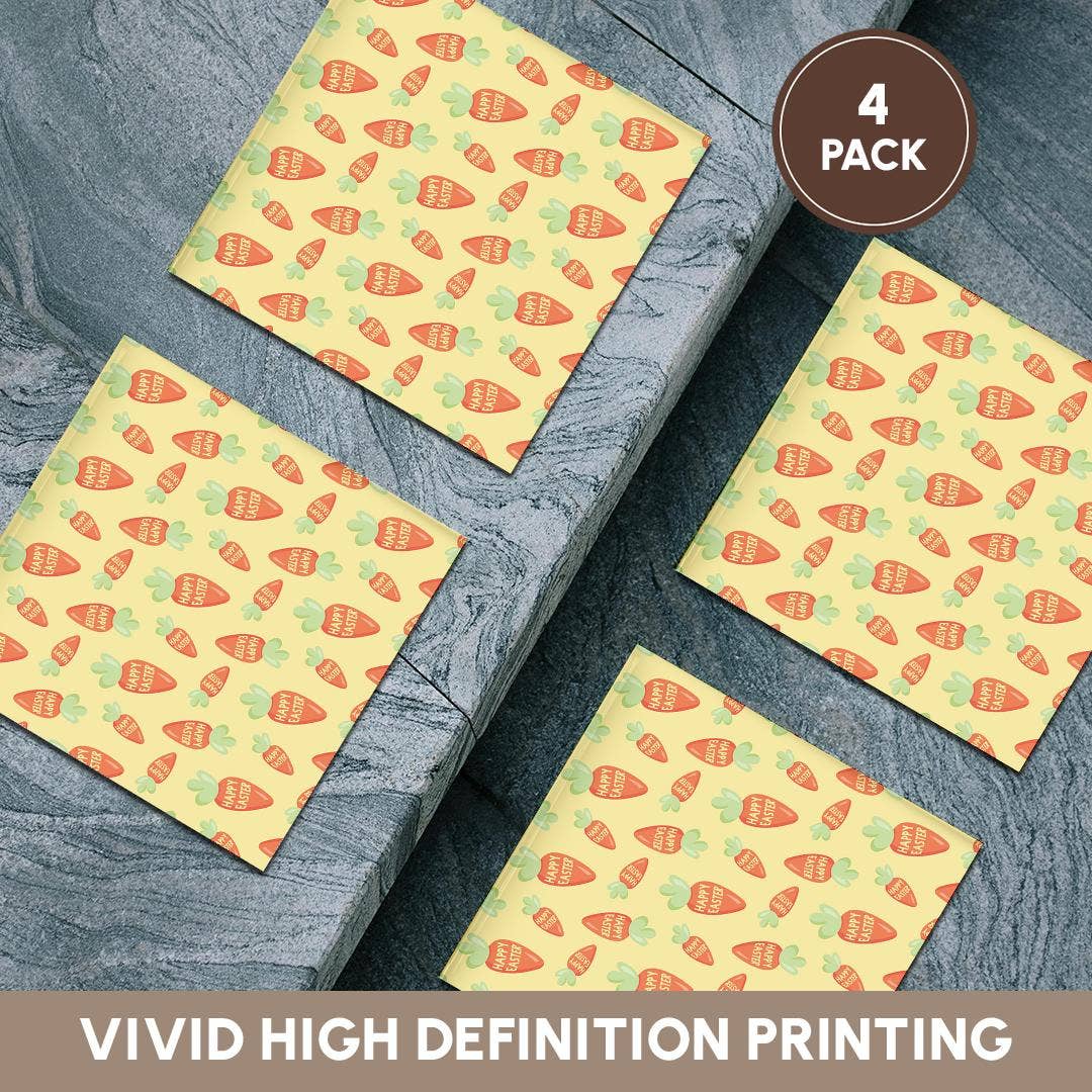 3dRose - Wholesale Coasters - 3dRose, Happy Easter Carrots Pattern, Coaster5