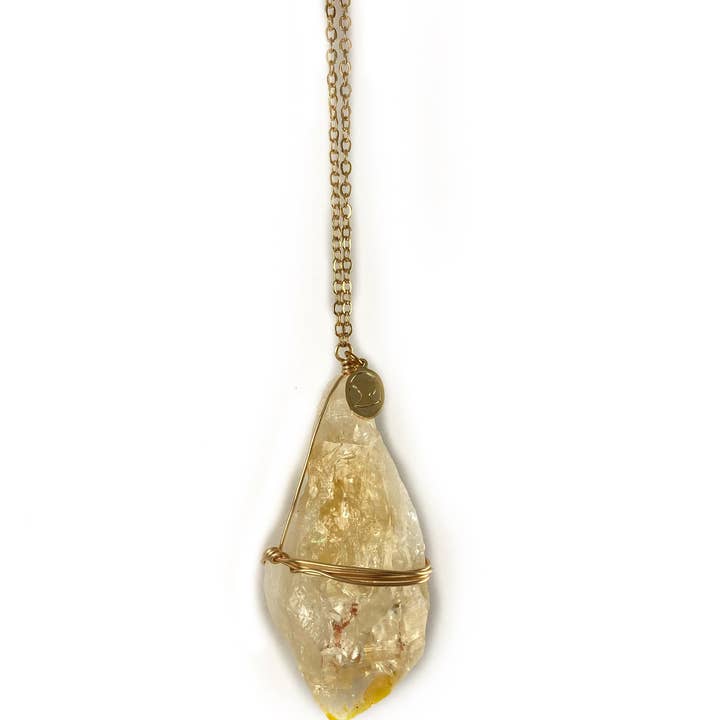 Ariana Ost - Wholesale Pendant/Charm Necklace - Healing Crystal Citrine Ornament