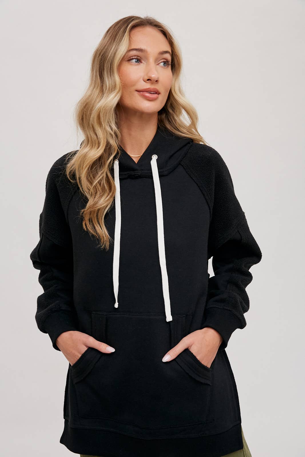 Bluivy - Wholesale Hoodie - Women's - FLEECE HOODIE TUNIC3