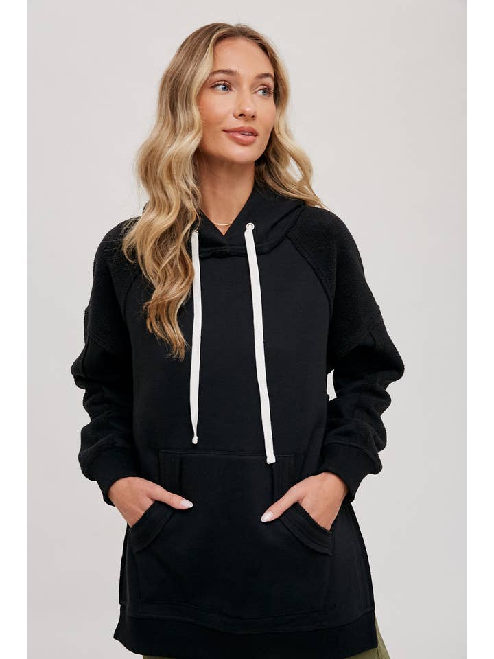 Bluivy - Wholesale Hoodie - Women's - FLEECE HOODIE TUNIC3