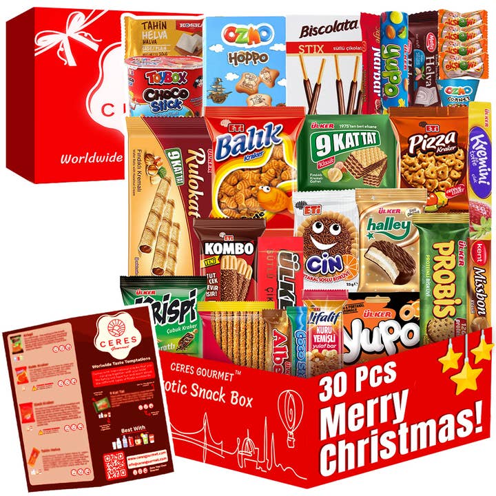 International Snack Box -30 Premium Halloween Foreign Snacks for wholesale by Ceres Gourmet