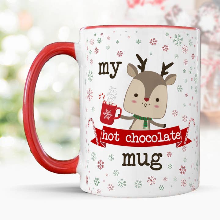 Jul Hot Chokolade Krus med Brugerdefineret Box for engroshandel hos ZA Handmade Wholesale