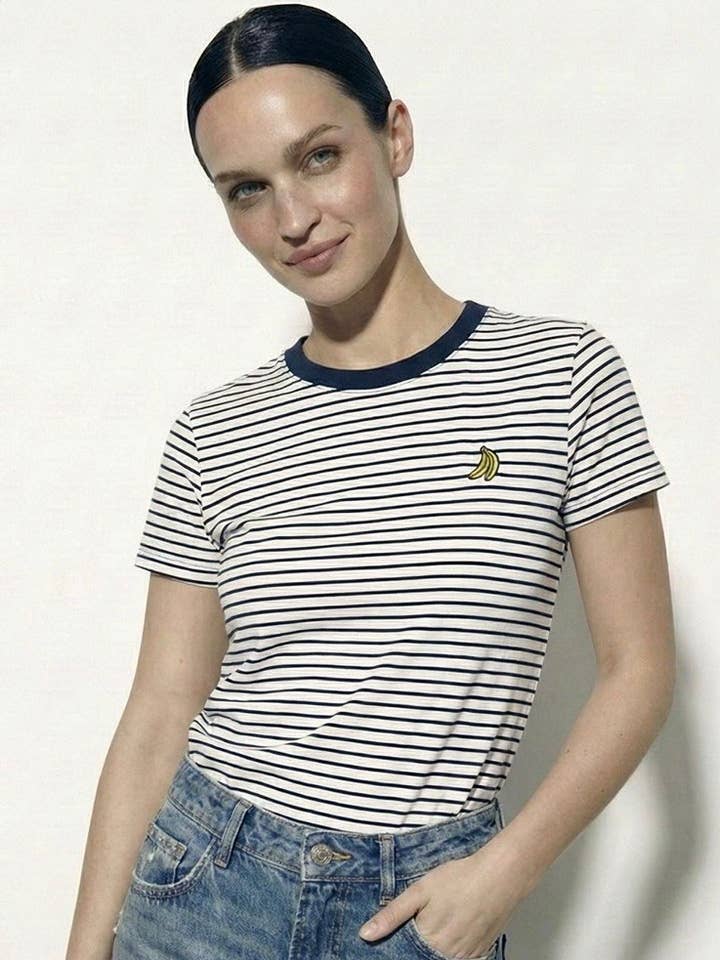 Bananstribe T-shirt for engroshandel hos Anaz