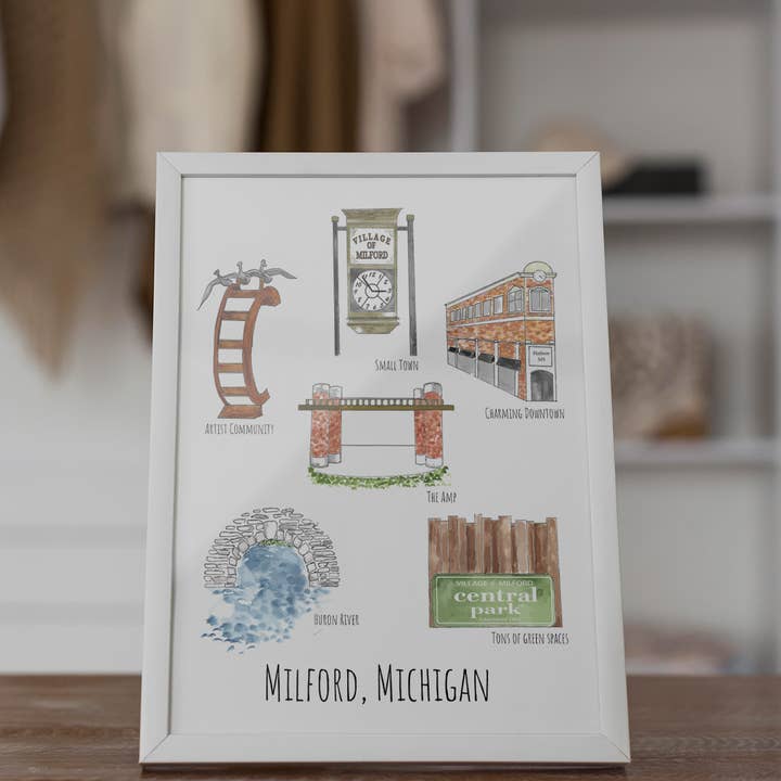 Lámina Milford Landmark para venta al por mayor de Abigail Leigh Designs