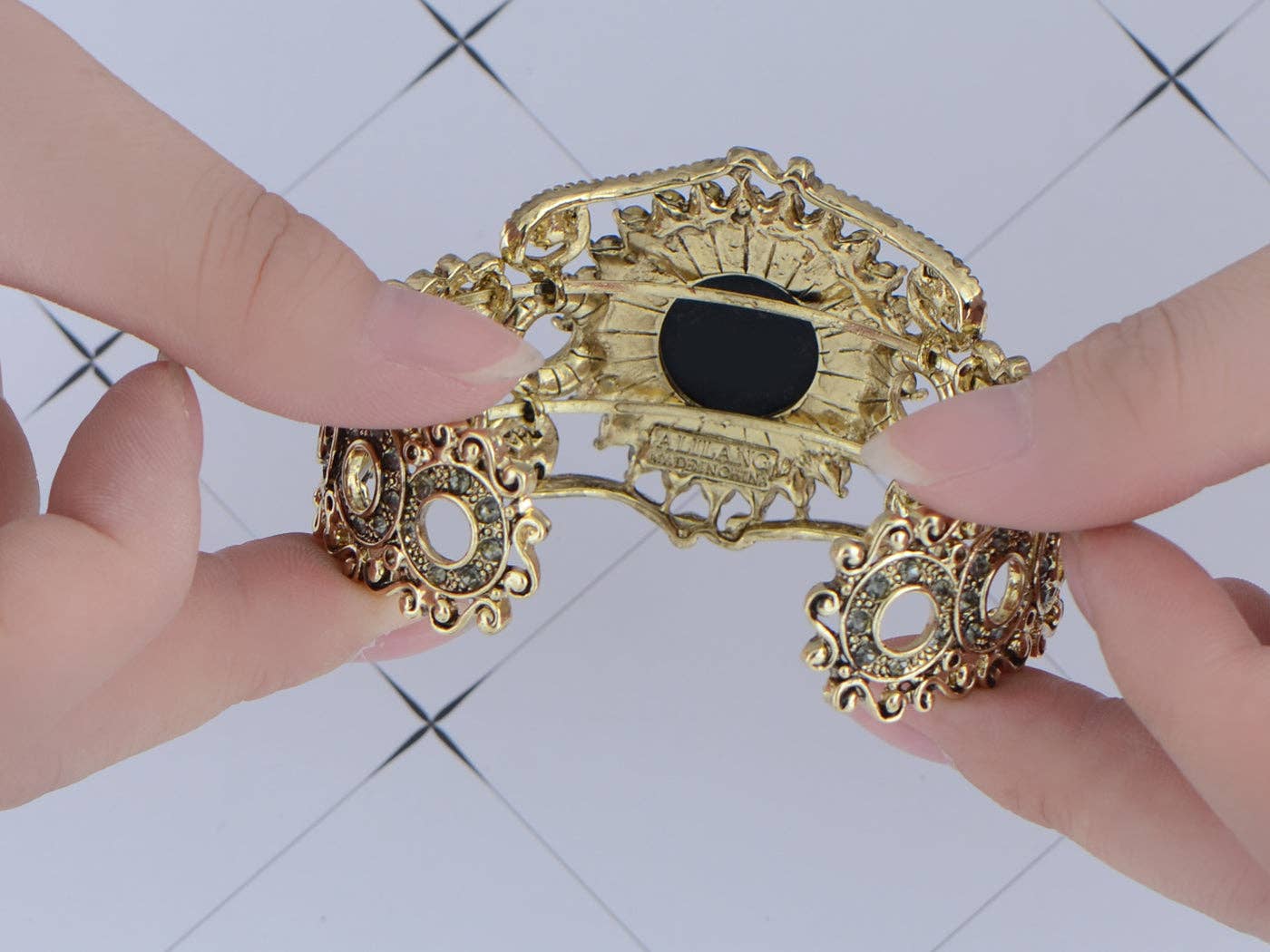 AK Brand - Wholesale Cuff Bracelet - Vintage Purple Victorian Cameo Lady Queen Princess Cuff4