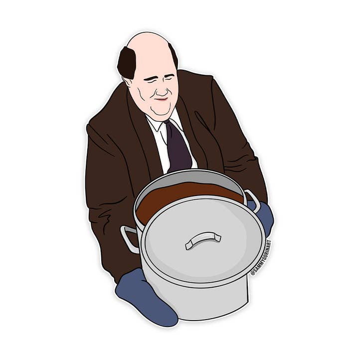 Kevin and His Chili Sticker for wholesale by Sammy Gorin LLC