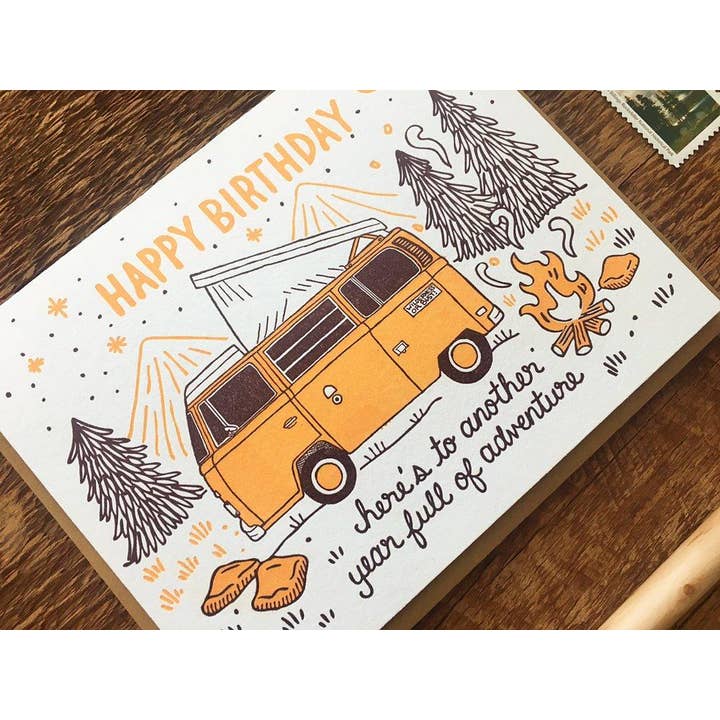 Noteworthy Paper & Press - Wholesale Birthday Card - Birthday Camper Card