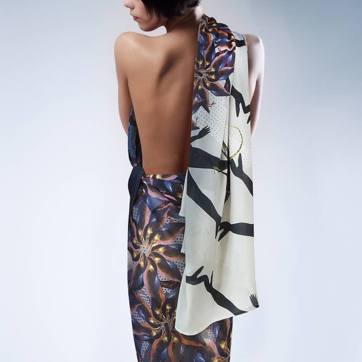 Sarong 'Bossche Zee' scarf for wholesale by Hendrik.nu