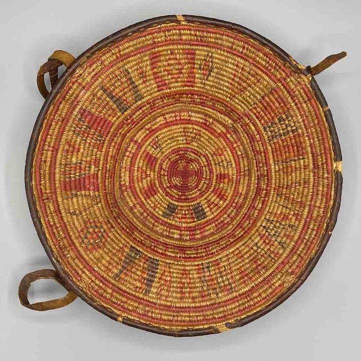 Vintage grote Afrikaanse Harari leren kommand - Ethiopië voor wholesale door The Niger Bend