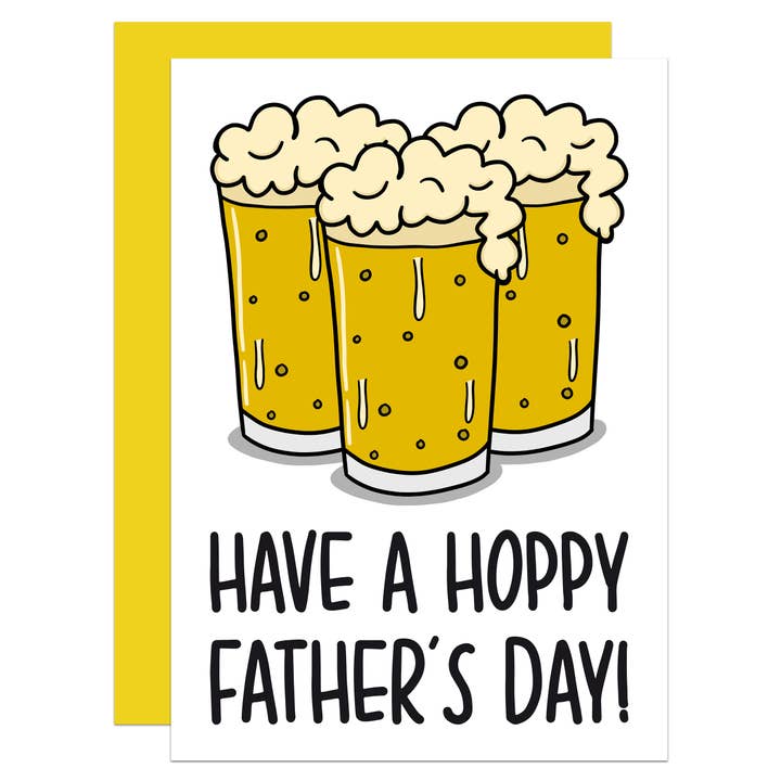 Beer Pun Fathers Day A6 Card for wholesale by TeePee Creations