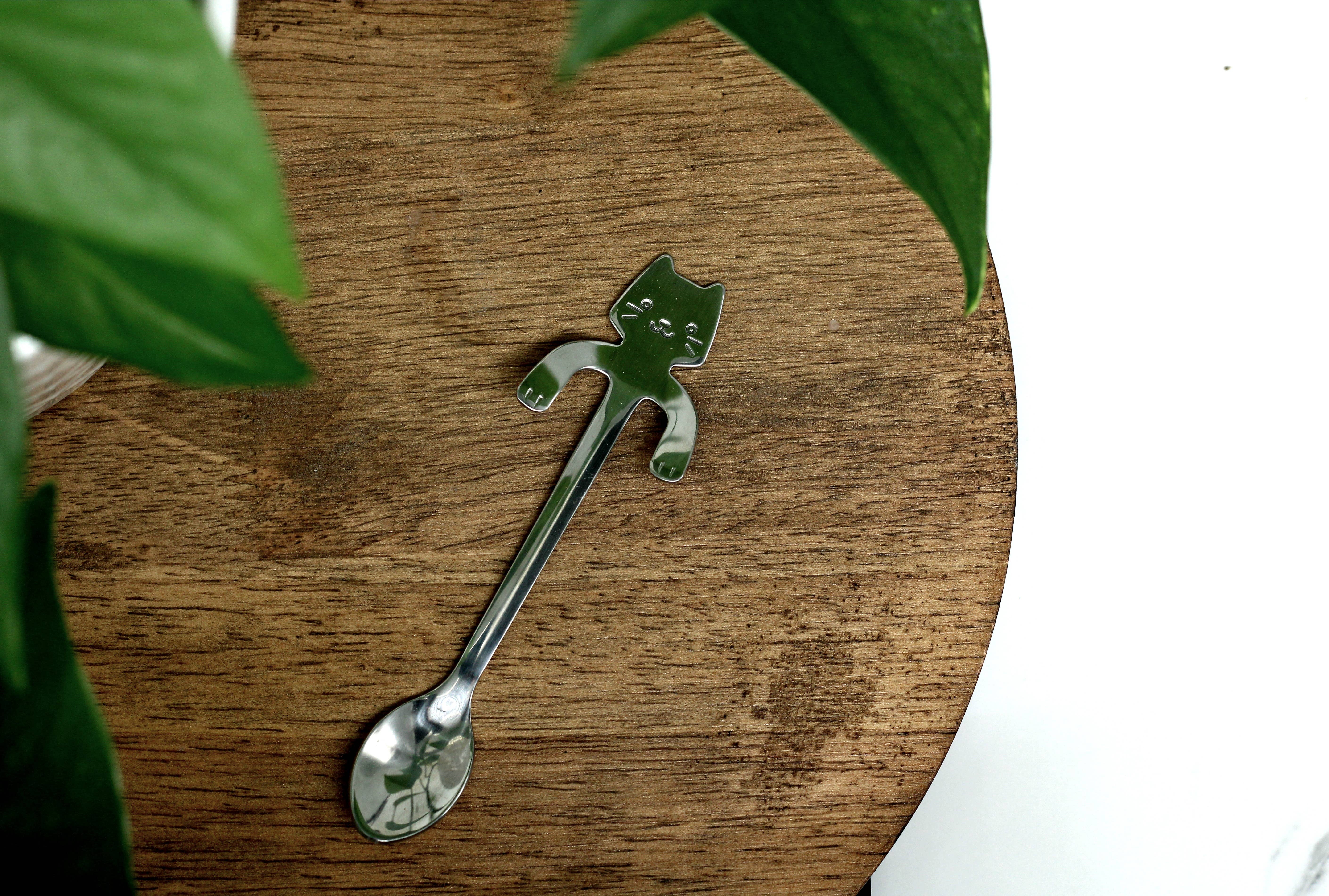 Three Witches Tea Shop - Wholesale Measuring Spoon - Curious Cat Tea Spoon1