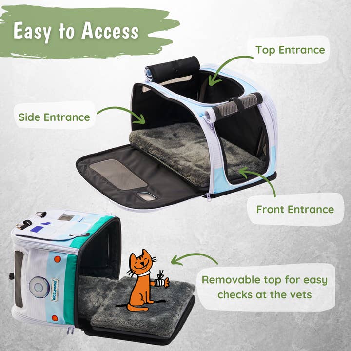 Kittyrama - Wholesale Pet Carrier - Cat - THE BABY BLUE ROAMER - KITTYRAMA CAT CARRIER & HIDEAWAY4