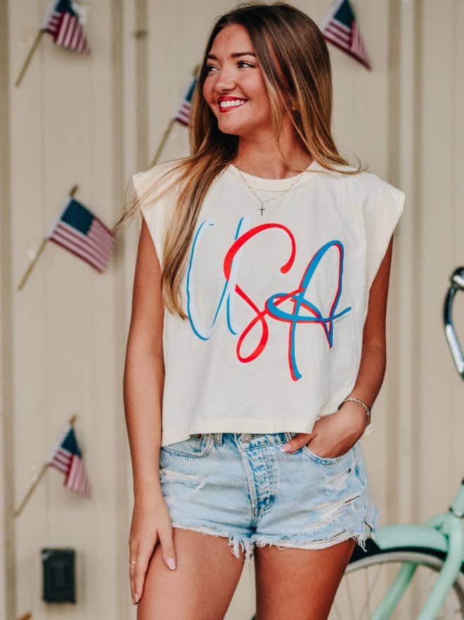 USA Muscle Tee for wholesale by Southern Bliss Co.