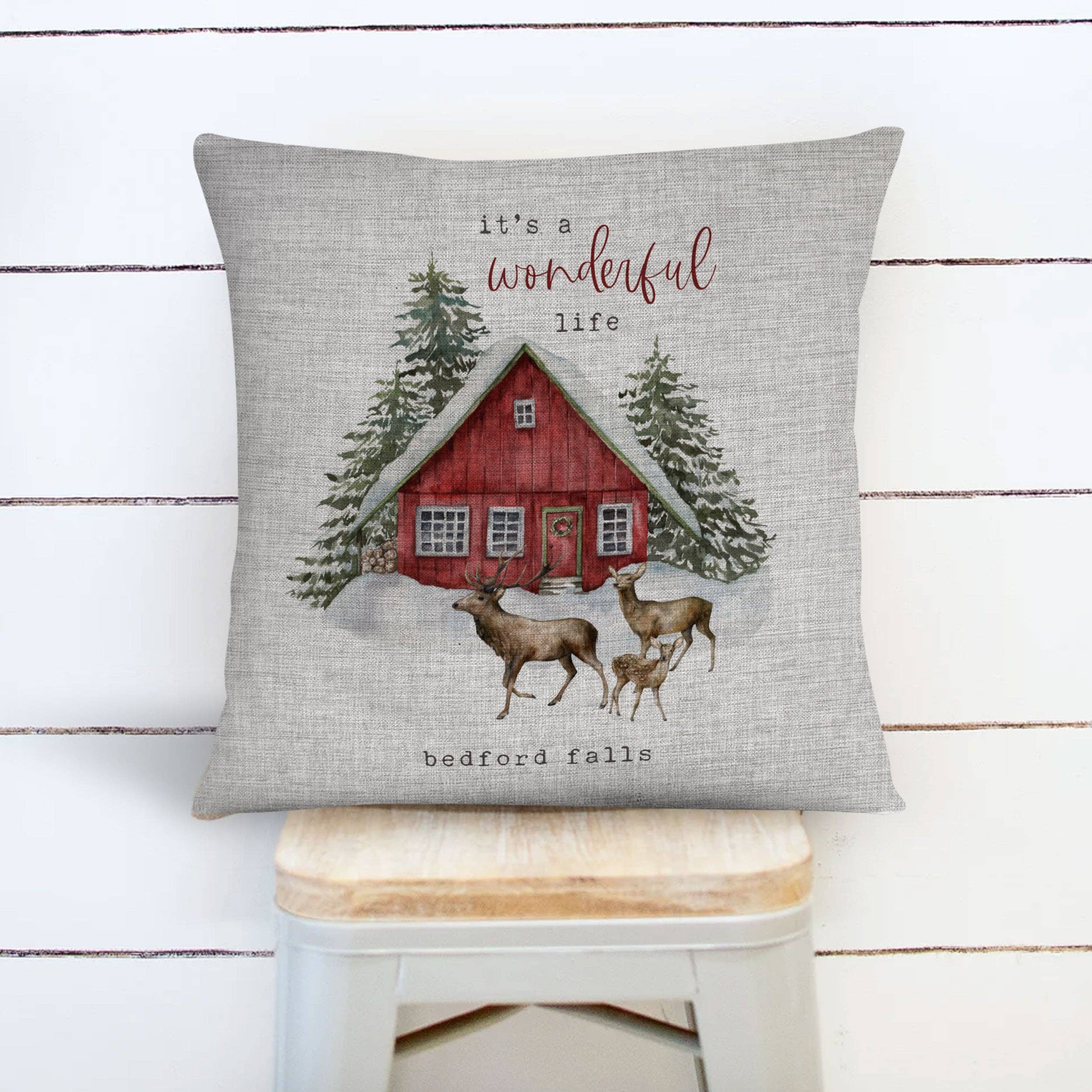 ZA Handmade Wholesale - Wholesale Throw Pillow Cover - It's a Wonderful Life Hometown collection small town custom personalized city zipcode pillow cover3