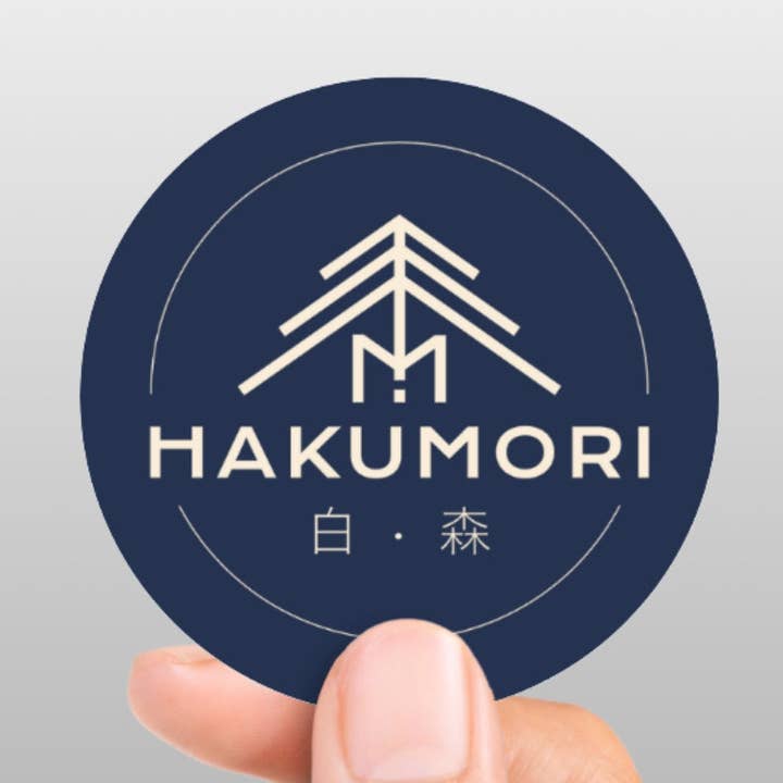 Autocollant Rond Logo pour la vente par HAKUMORI