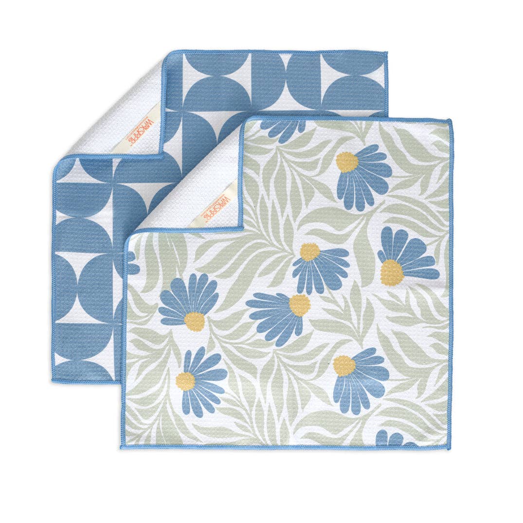 WerkShoppe - Wholesale Tea Towel - Blue Coneflower All Purpose Towel Set7