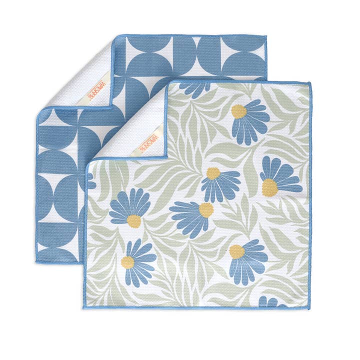 WerkShoppe - Wholesale Tea Towel - Blue Coneflower All Purpose Towel Set7
