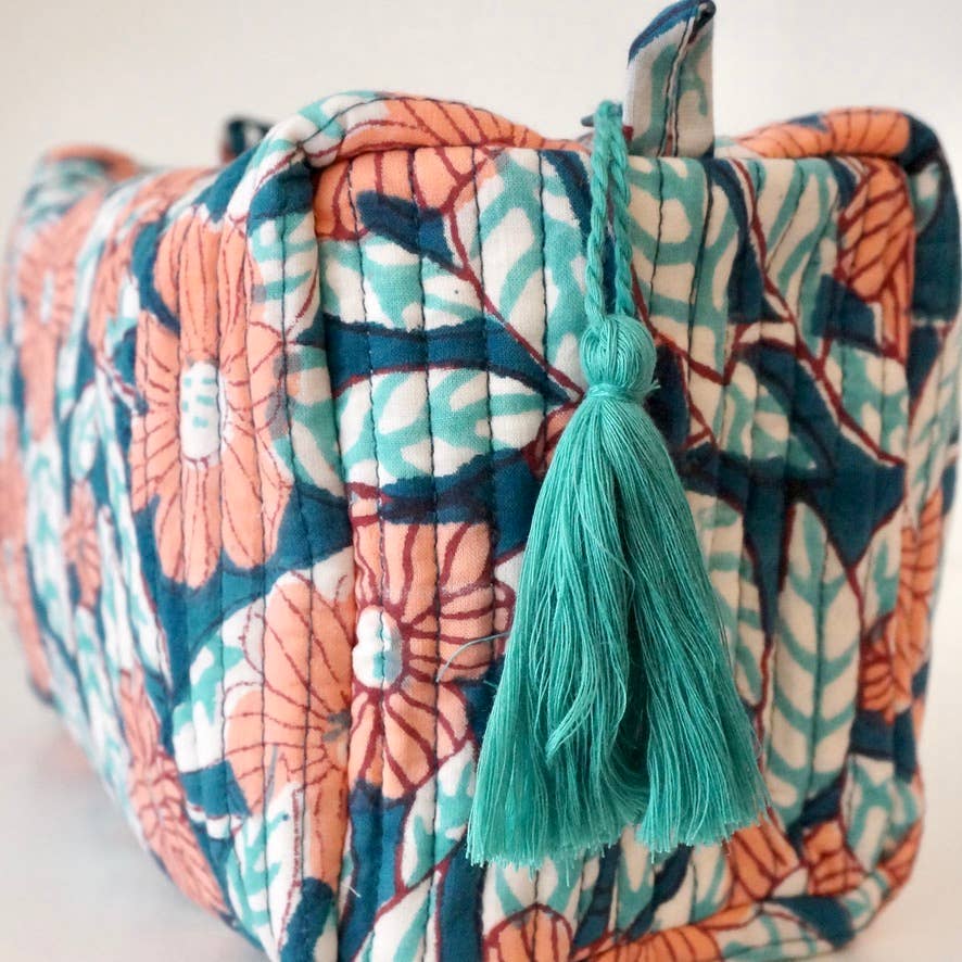 Claire Beaugrand – Großhandel Kosmetiktasche – Damen – Kulturbeutel aus bedruckter Baumwolle Nr. 901