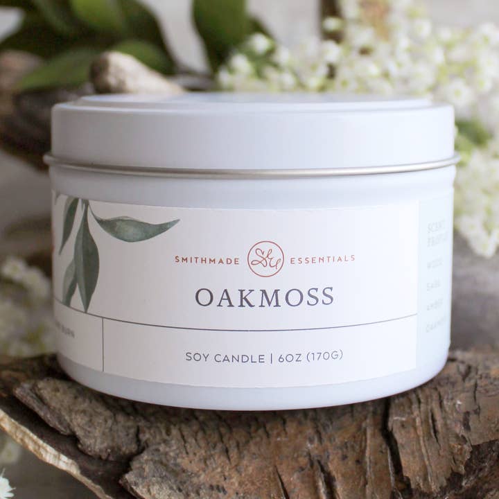 Bougie de soja Oakmoss pour la vente par Smithmade Essentials