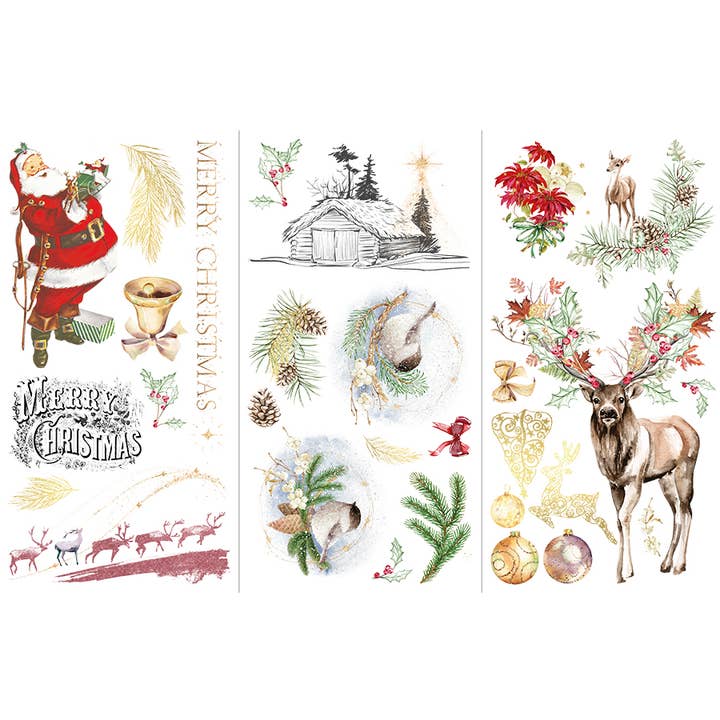 When Christmas Comes (Gold) - Large Cut Into 3 Sheets for wholesale by Hokus Pokus