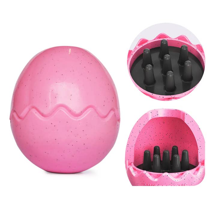 Pink Egg Rubber Food Enrichment Toy for wholesale by Stylish Hound