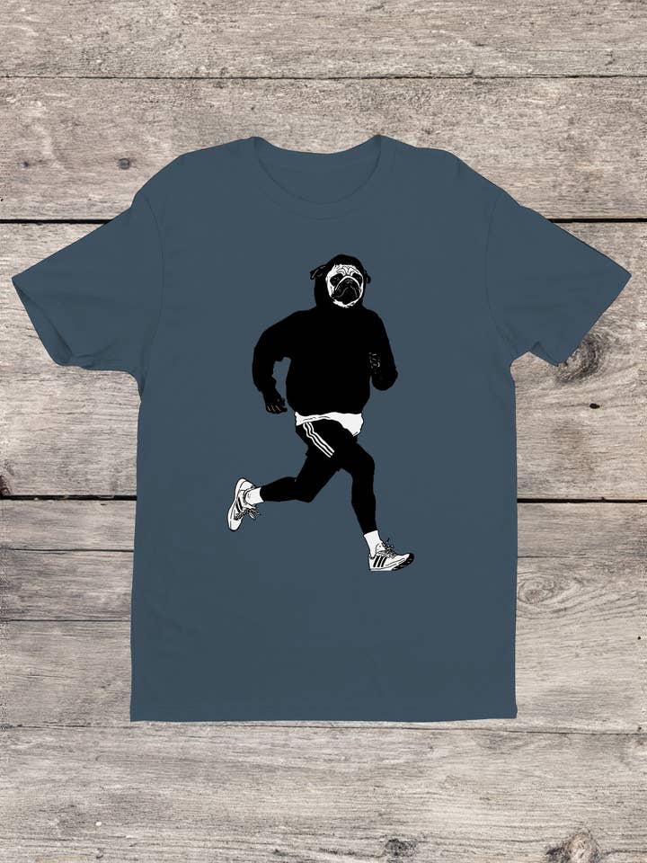 Streetwear Pug in Athletic Gear Men's T-shirt for wholesale by Swift Retail